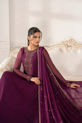 Iznik | Luxury Formal | UE-480 Embroidered Chiffon